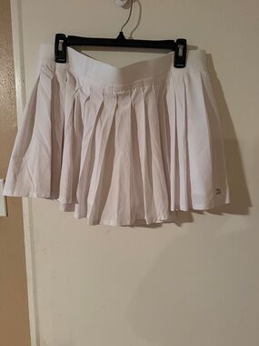 all in motion White Pleated Skater Tennis Skirt